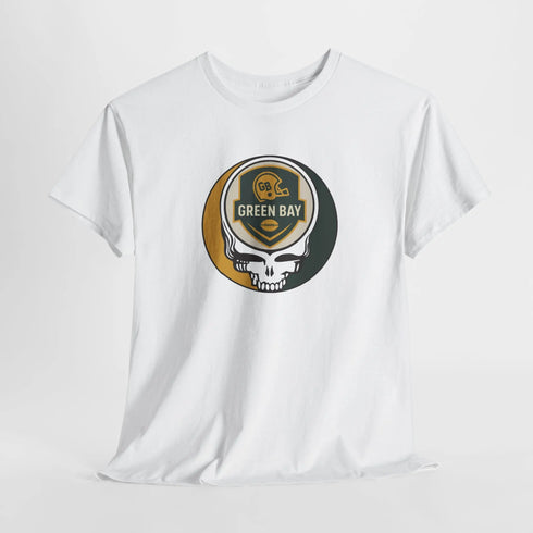 Grateful Dead - Green Bay Packers Stealie Grateful Dead Steal Your Face T-Shirt - NFL - StealieShop